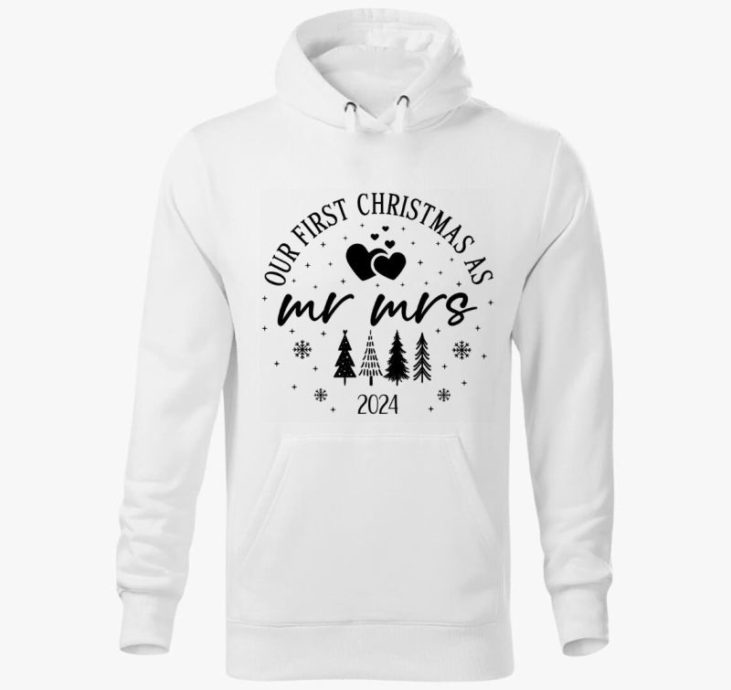 Xmas MR Mrs 2024 pulover s kapuco