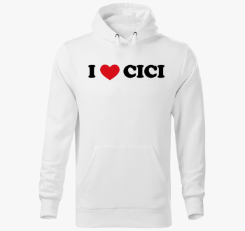 I love Cici pulover s kapuco