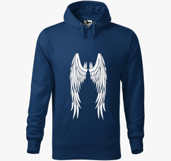 Bela pulover s kapuco