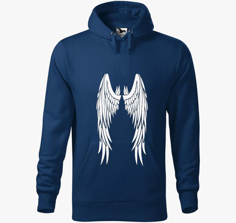 Bela pulover s kapuco