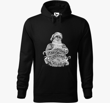 Badass Santa pulover s kapuco