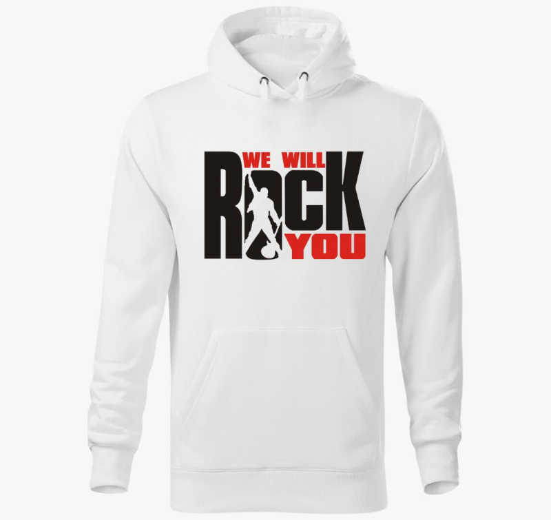 We will rock you pulover s kapuco