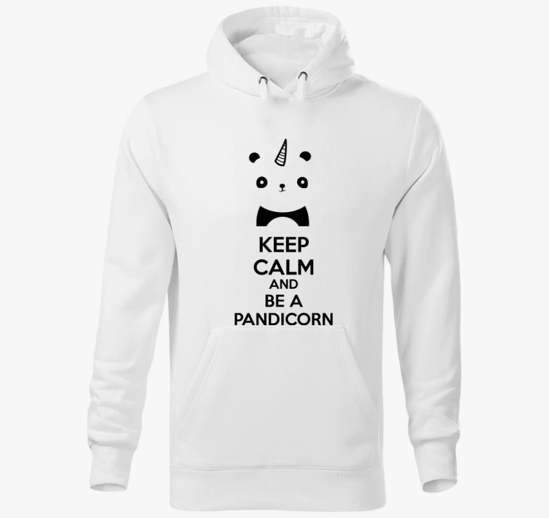 Keep calm and be pandicorn pulover s kapuco