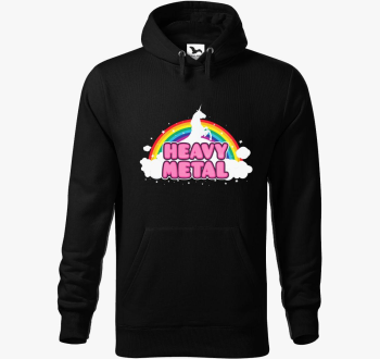 Unikornis Heavy Metal pulover s kapuco