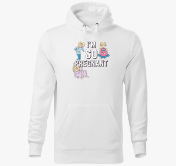 Terhes sem pulover s kapuco