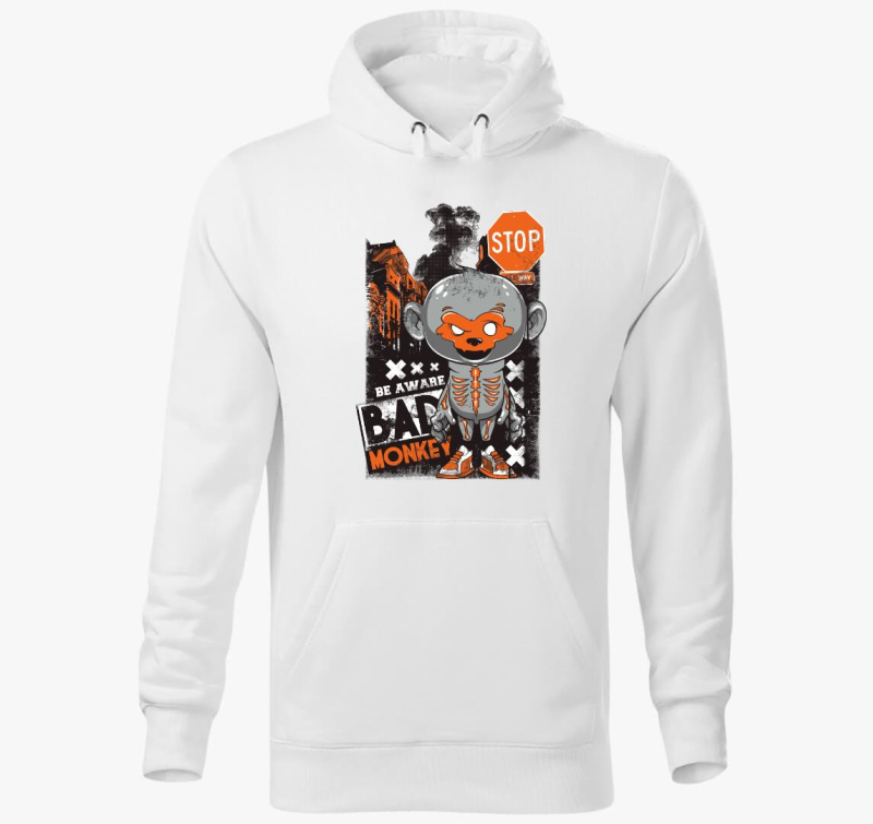 Bad monkey - Rossz majom pulover s kapuco