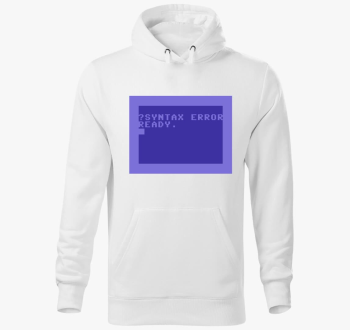 Commodore 64 (C64) pulover s kapuco - Syntax error