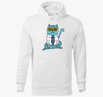 macska pulover s kapuco