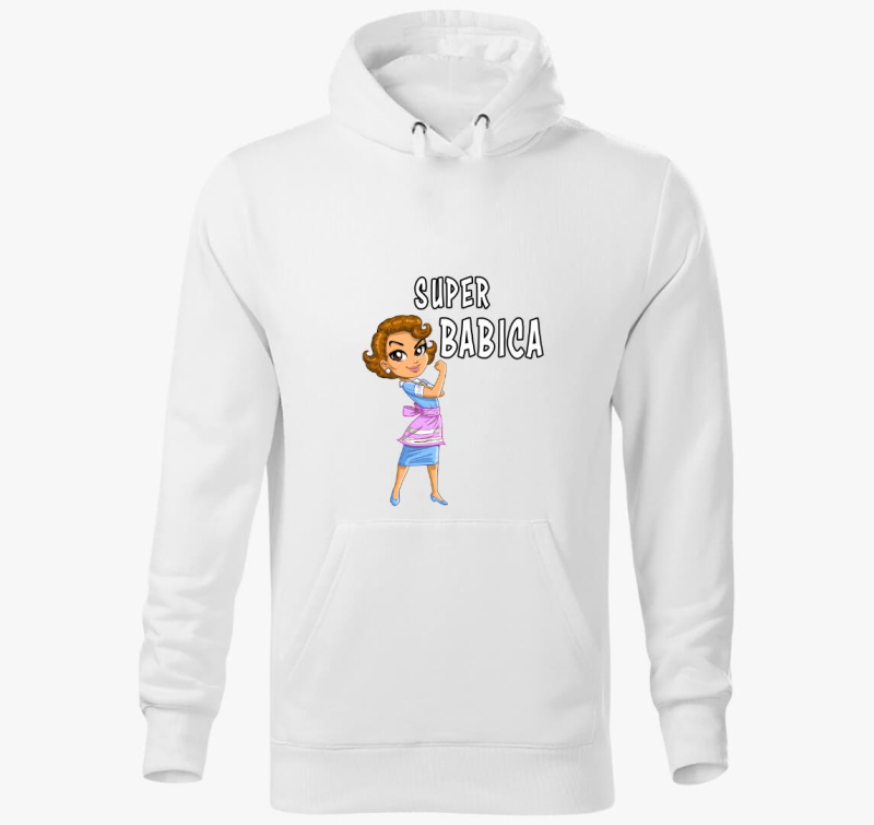 babica pulover s kapuco