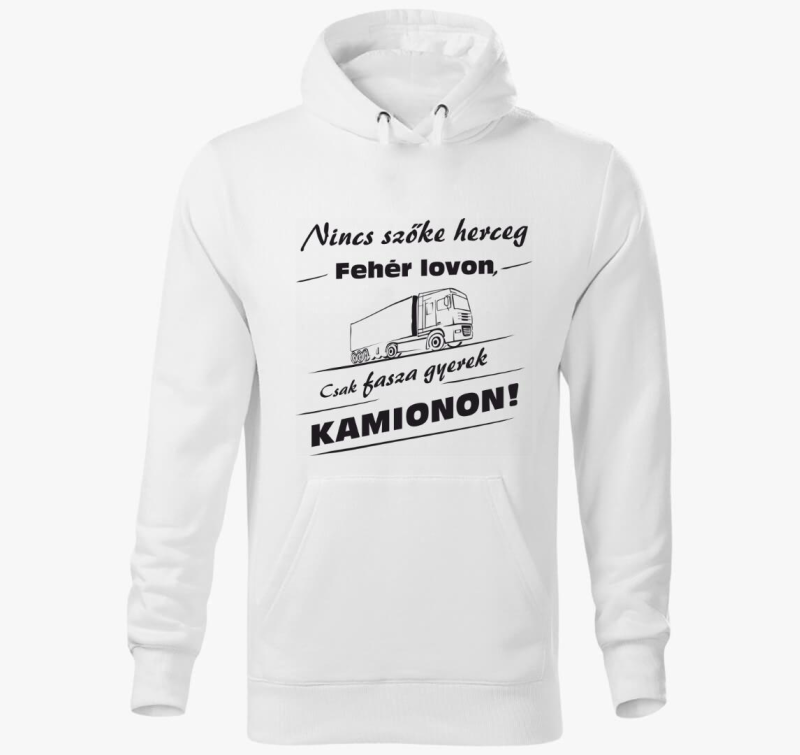 Kamion voznik pulover s kapuco
