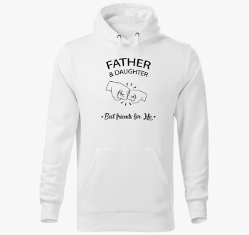 Oče in pulover s kapuco