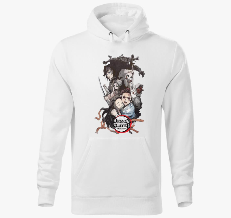 Demon Slayer Anime pulover s kapuco