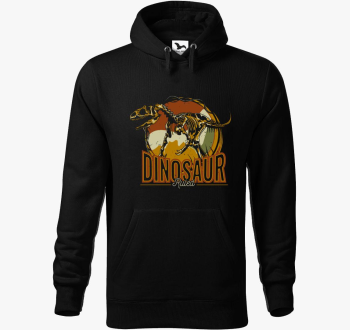 Dinoszauruszos pulover s kapuco