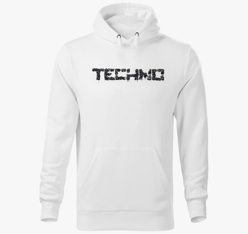 Techno zene szerelmeseinek pulover s kapuco