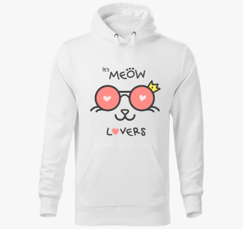 Macska pulover s kapuco