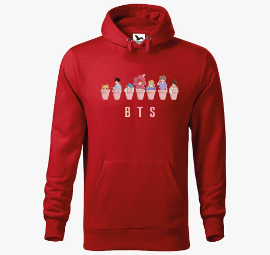 BTS pulover s kapuco