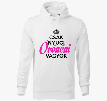 Csak nyugi, sem - pulover s kapuco