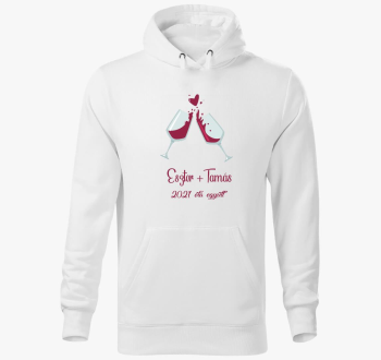 Valentin napi pulover s kapuco