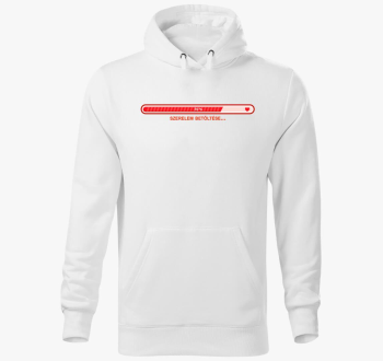 Ljubezen - kismama pulover s kapuco