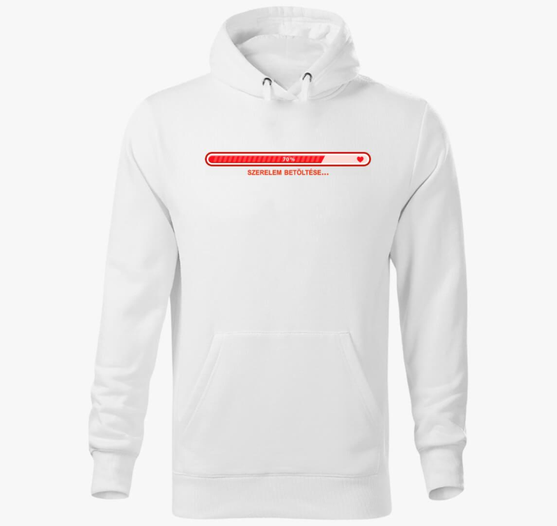 Ljubezen - kismama pulover s kapuco