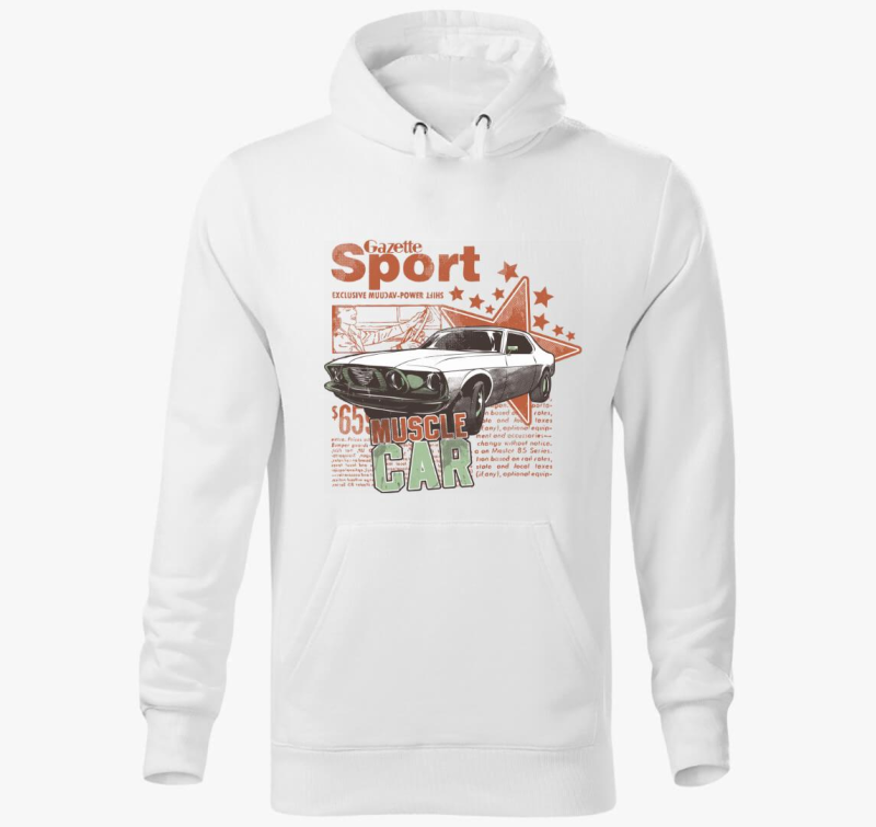 Retro pulover s kapuco