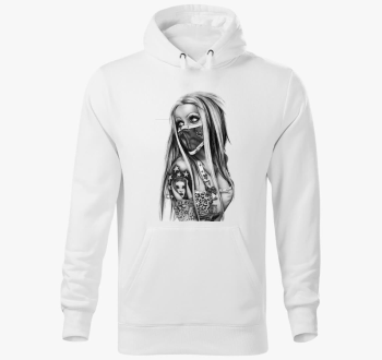 csajos pulover s kapuco