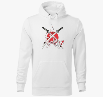 kitsune maszkos pulover s kapuco