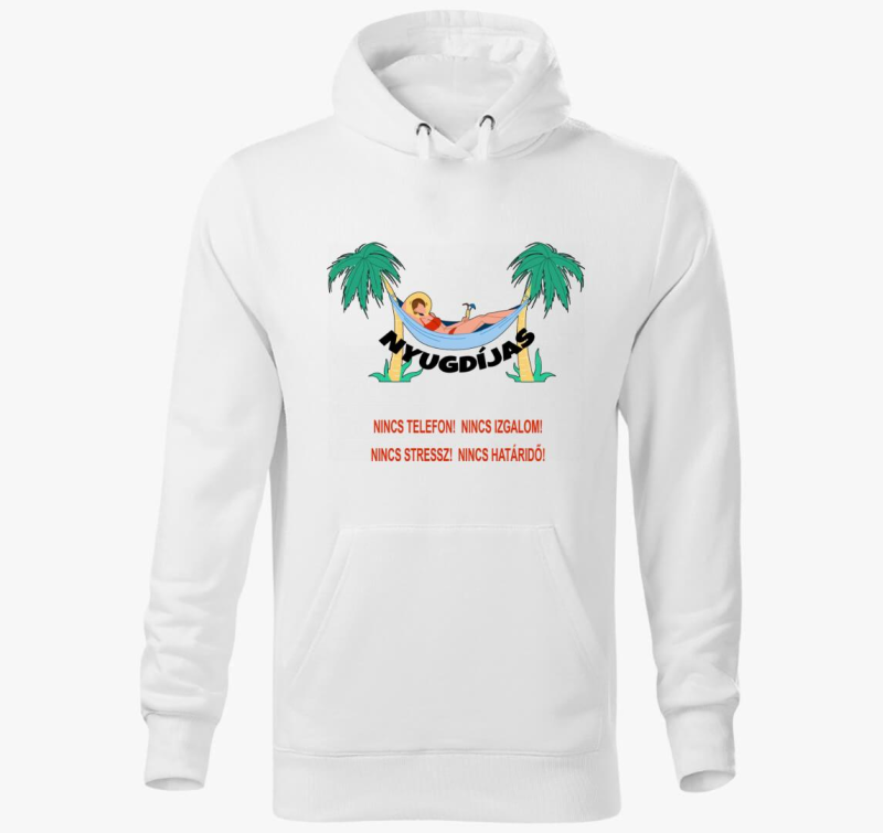 Upokojeni sem pulover s kapuco