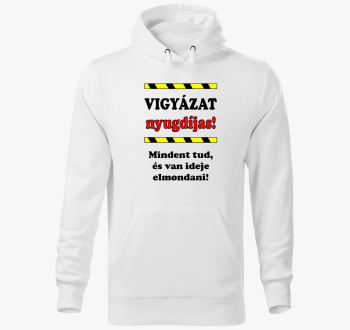 upokojeni pulover s kapuco