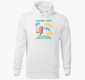 Upokojeni pulover s kapuco