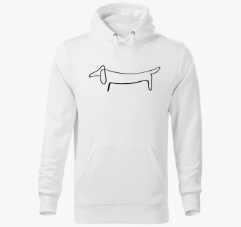 egyvonalas rajz pulover s kapuco