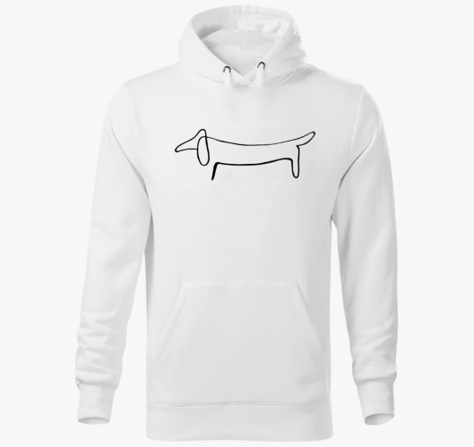 egyvonalas rajz pulover s kapu...