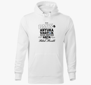 II. BMW-s anyuka pulover s kapuco