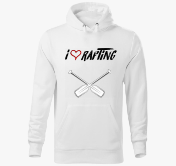 I love Rafting pulover s kapuco