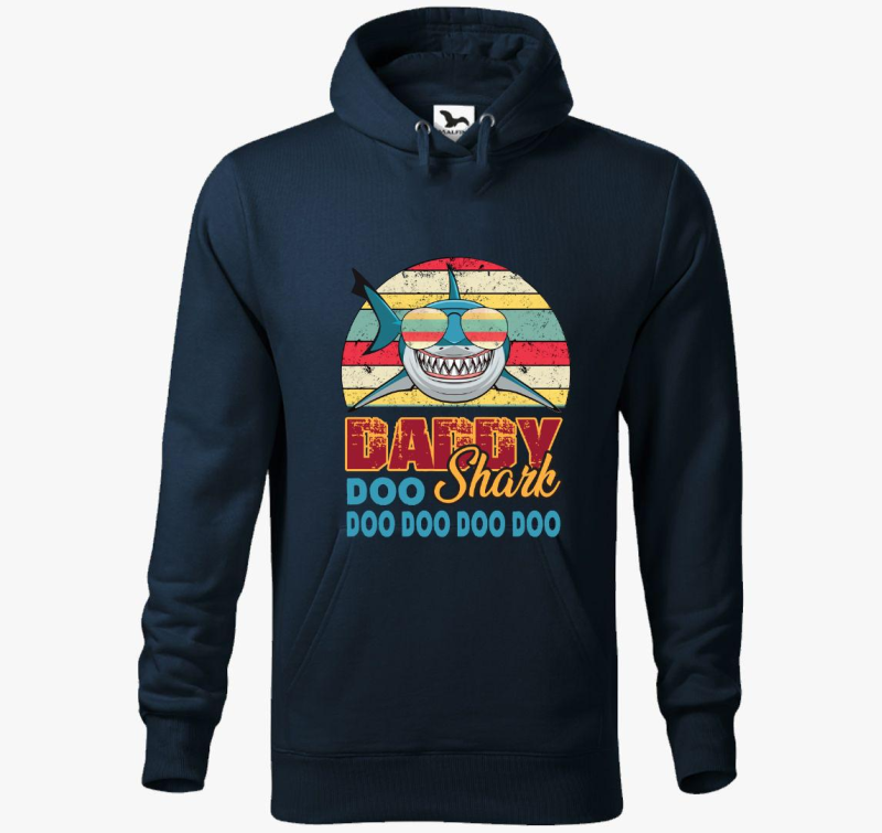 Daddy shark pulover s kapuco