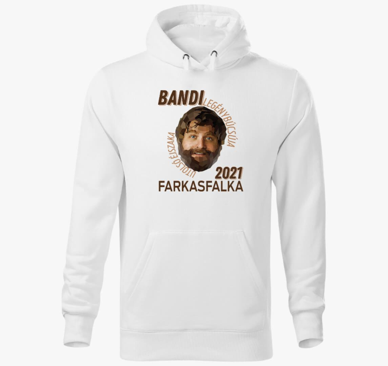 Farkasfalka pulover s kapuco