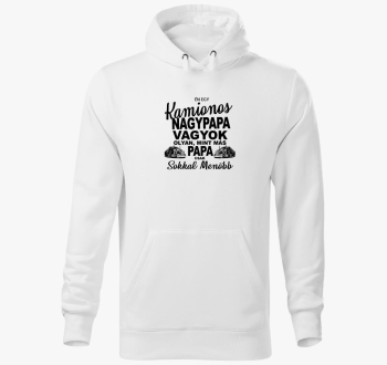 Kamionos dedek pulover s kapuco