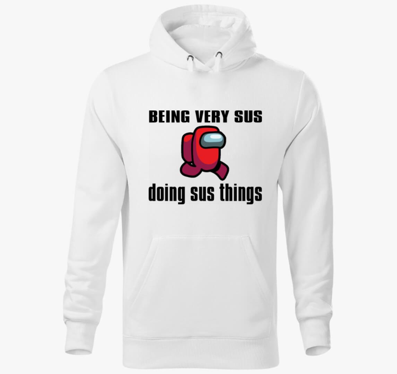 Among us - very sus pulover s kapuco