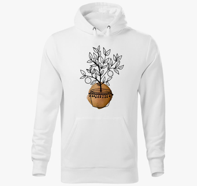 Mandarinfa pulover s kapuco