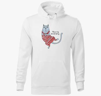 macska pulover s kapuco