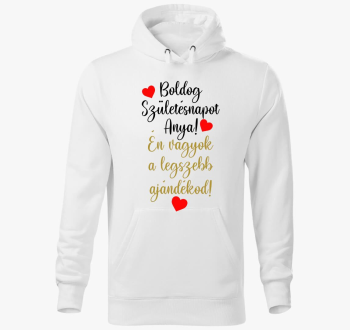 Boldog Anya-gyerek pulover s kapuco