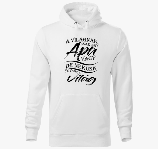 Oče pulover s kapuco