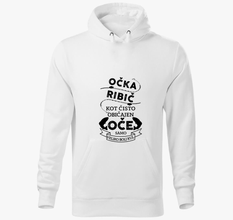 Ribič apuka pulover s kapuco