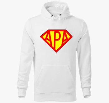 Szuper Oče pulover s kapuco