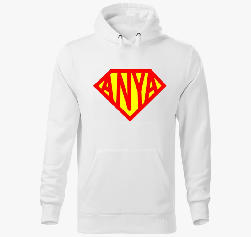 Szuper mama pulover s kapuco