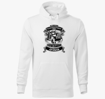 Kamionos apuka pulover s kapuco