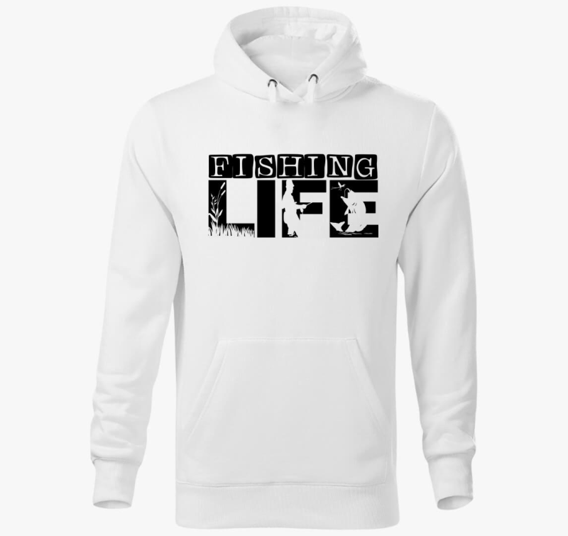 Fishing LIFE pulover s kapuco