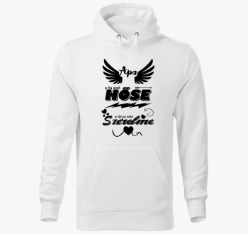 Oče fia szerelme pulover s kapuco