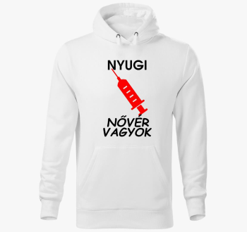 Nyugi sem pulover s kapuco