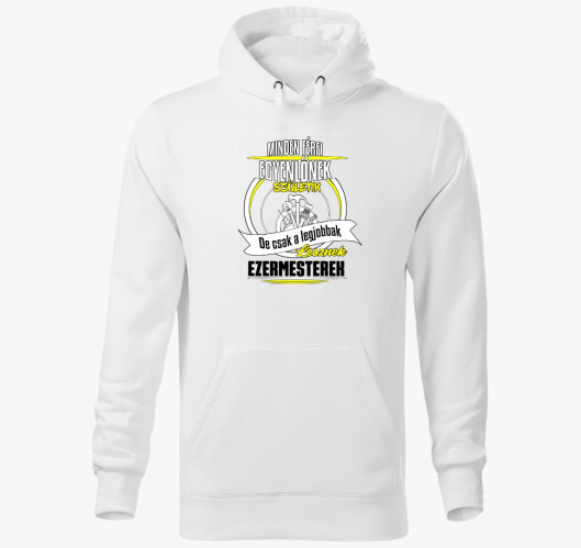 Ezermester pulover s kapuco